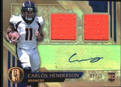 Carlos Henderson [Jersey Autographs Double] #254
