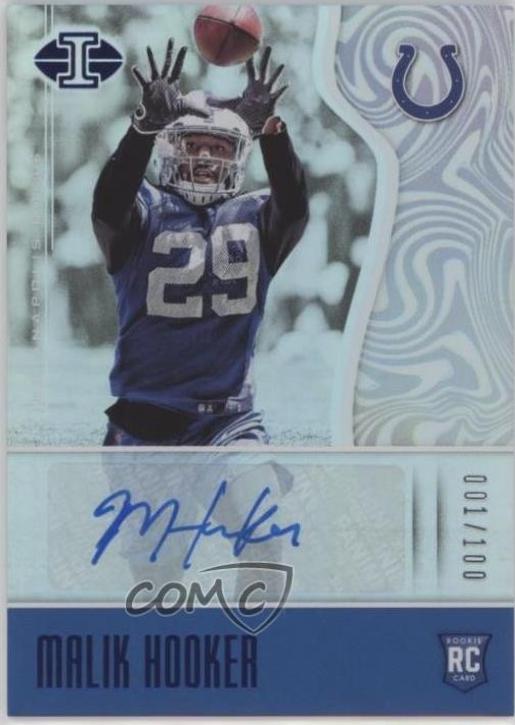 Malik Hooker [Autograph Blue] #177