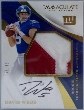 Davis Webb [Patch Autograph] #106