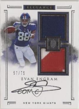 Evan Engram [Helmet, Patch Autograph] #110