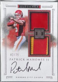 Patrick Mahomes II [Helmet, Patch Autograph] #107