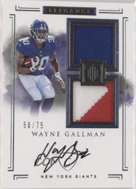 Wayne Gallman [Helmet, Patch Autograph] #137