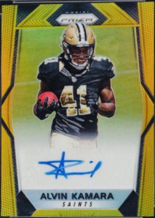 Alvin Kamara [Gold Prizm] #RA-AK