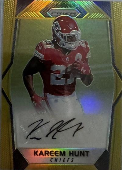 Kareem Hunt [Gold Prizm] #RA-KH