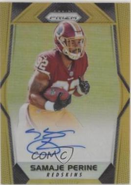 Samaje Perine [Gold Prizm] #RA-SP