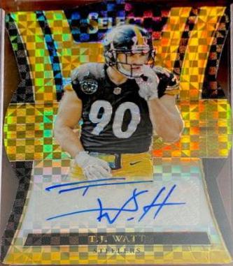 T.J. Watt [Die Cut Gold] #RS-TJ