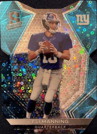 Eli Manning [Neon Blue Die Cut] #5