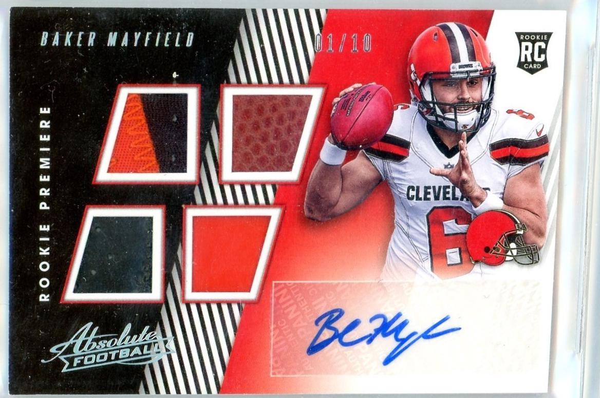 Baker Mayfield [Material Autograph Quad Spectrum] #153