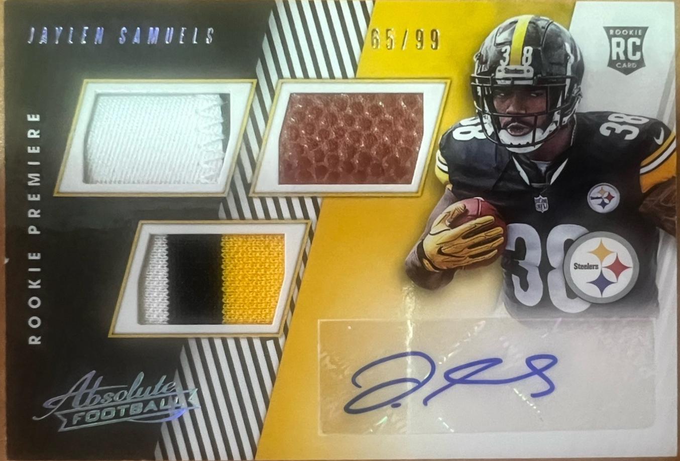 Jaylen Samuels [Material Autograph Spectrum] #185
