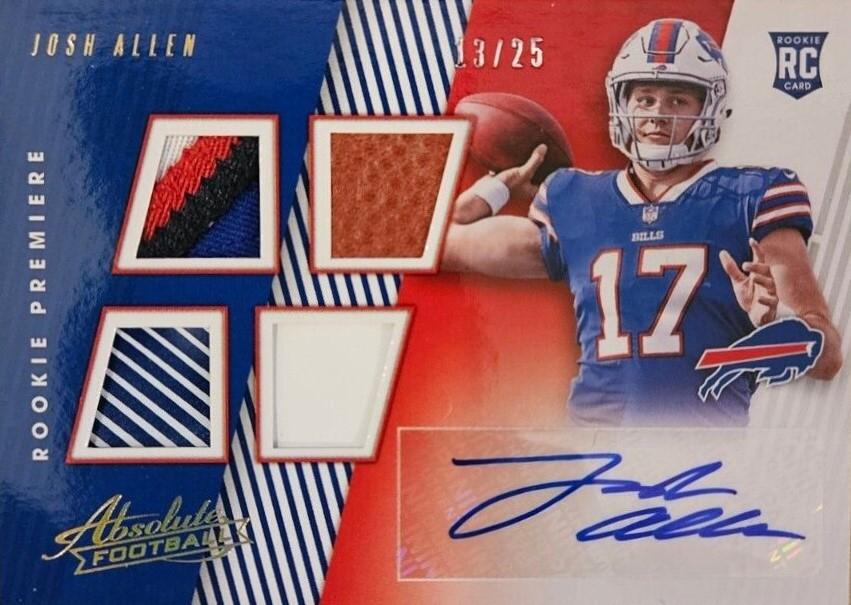 Josh Allen [Material Autograph Quad] #154