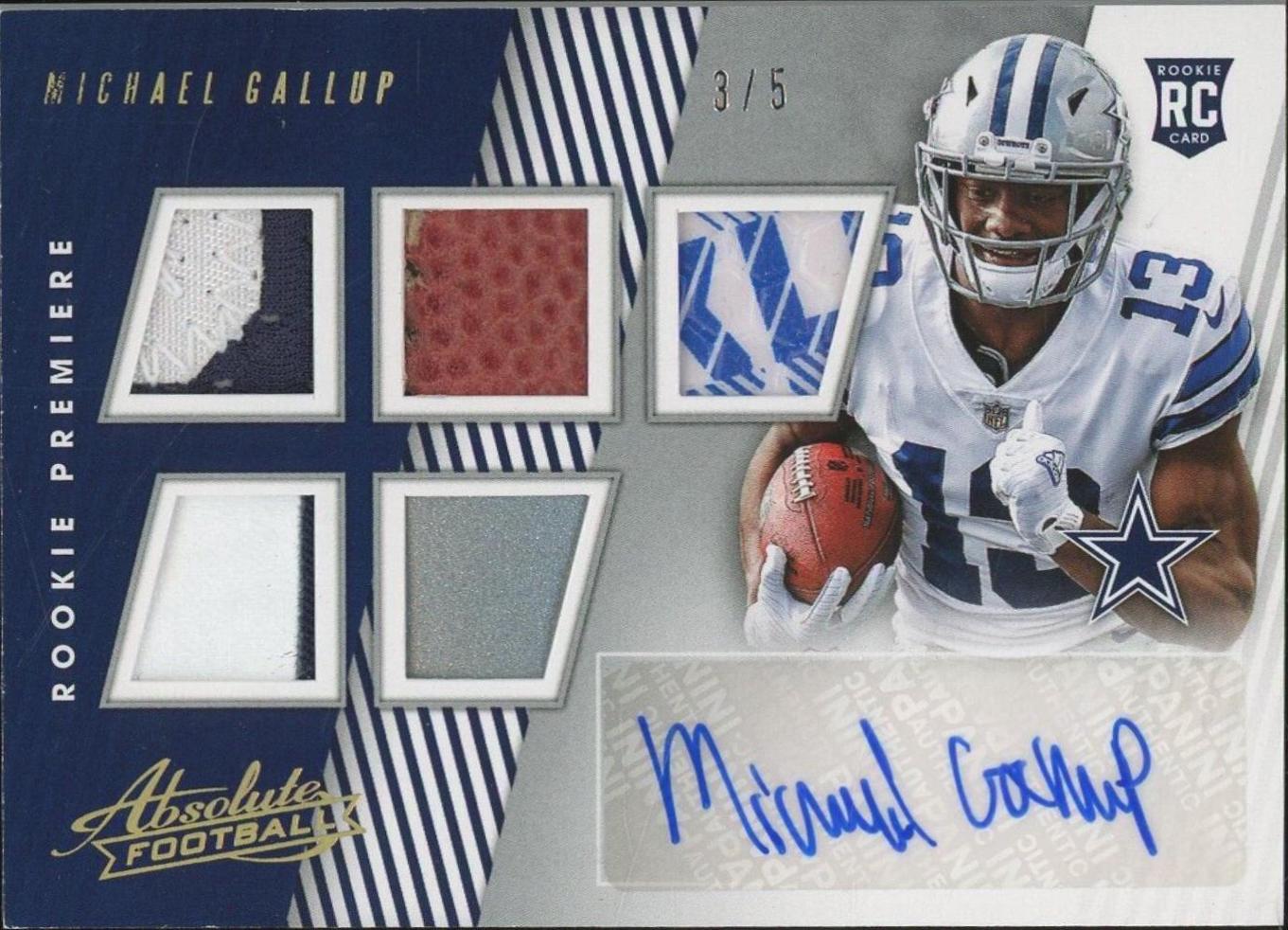 Michael Gallup [Material Autograph Five] #174
