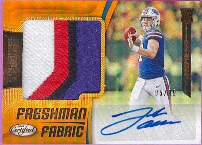 Josh Allen [Freshman Fabric Mirror Orange Signature] #204