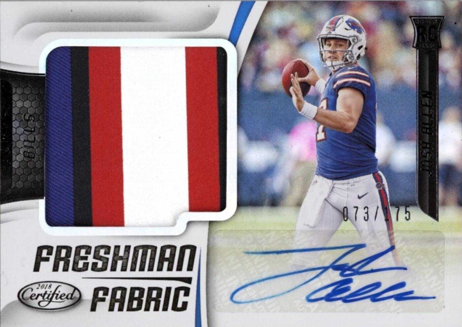 Josh Allen [Freshman Fabric Mirror Signature] #204