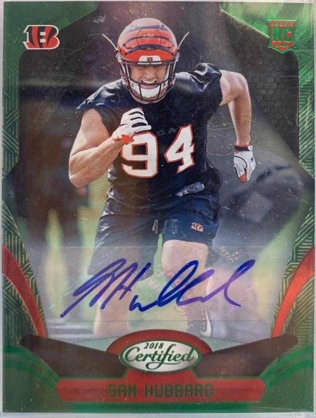 Sam Hubbard [Autograph Green Etch] #162
