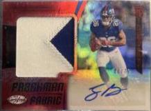 Saquon Barkley [Freshman Fabric Mirror Red Signature] #201