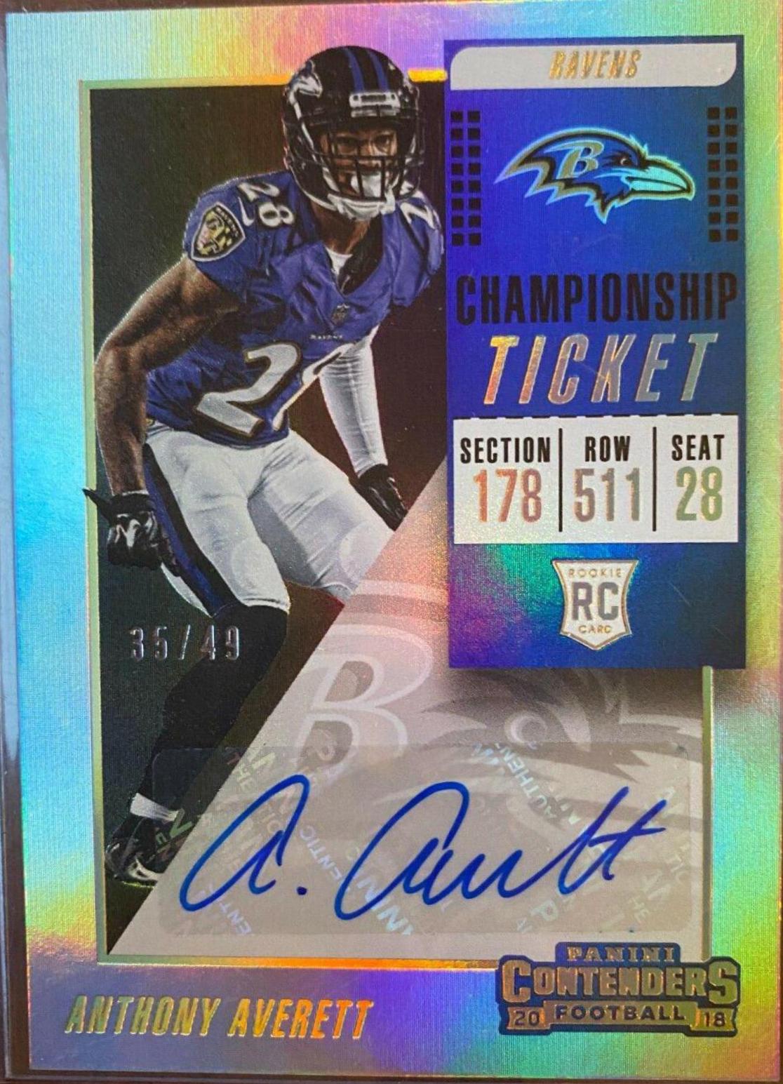 Anthony Averett [Championship Ticket] #277