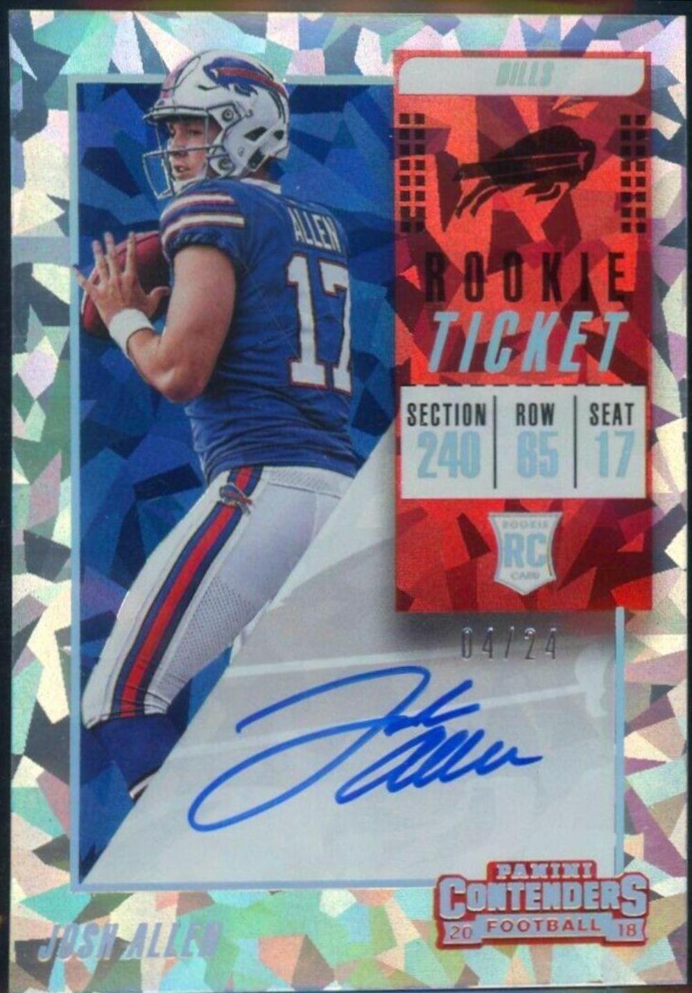 Josh Allen [Autograph Cracked Ice] #105A