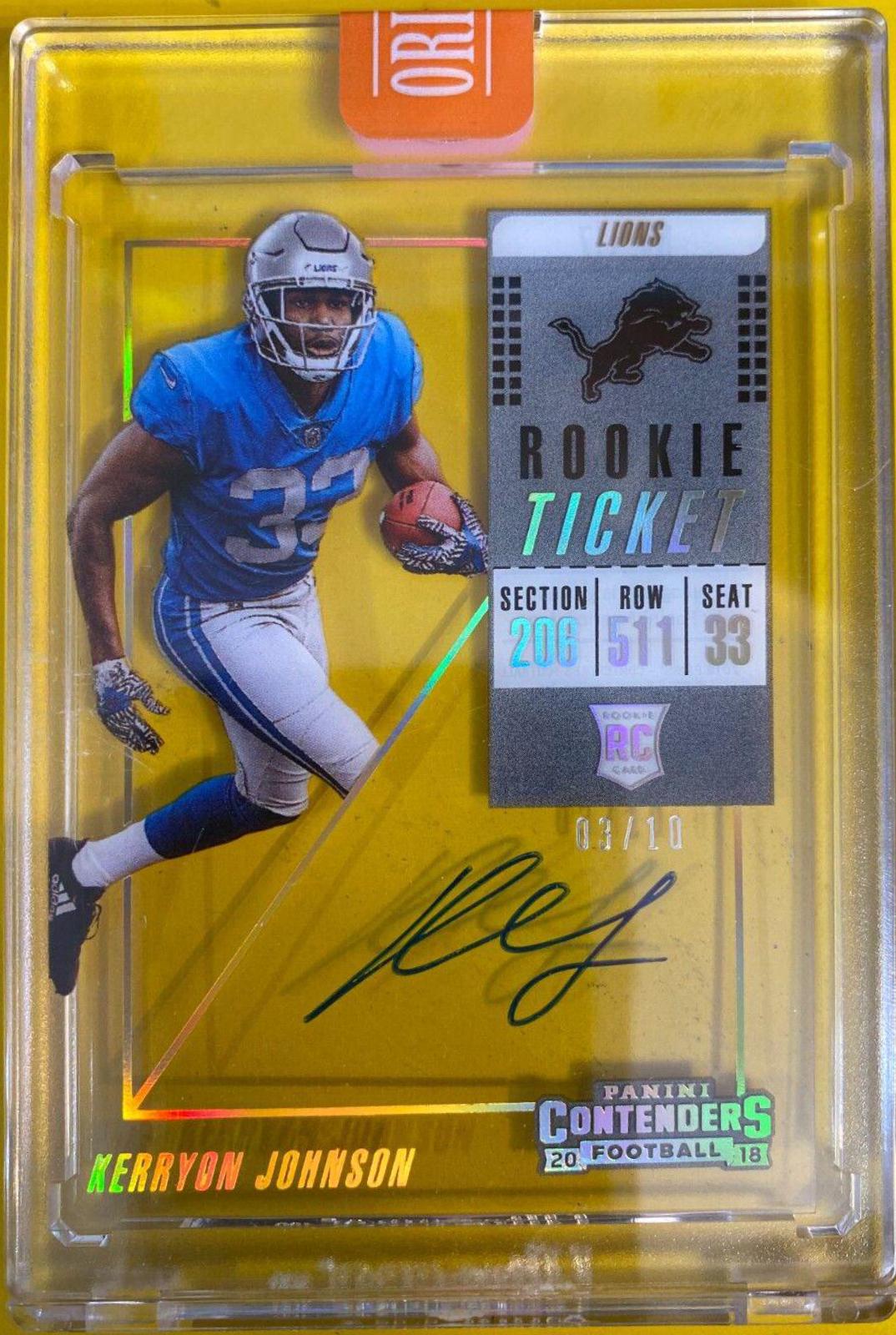 Kerryon Johnson [Clear Ticket] #117