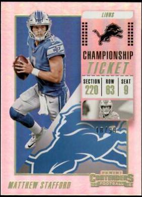 Matthew Stafford [Championship Ticket] #66