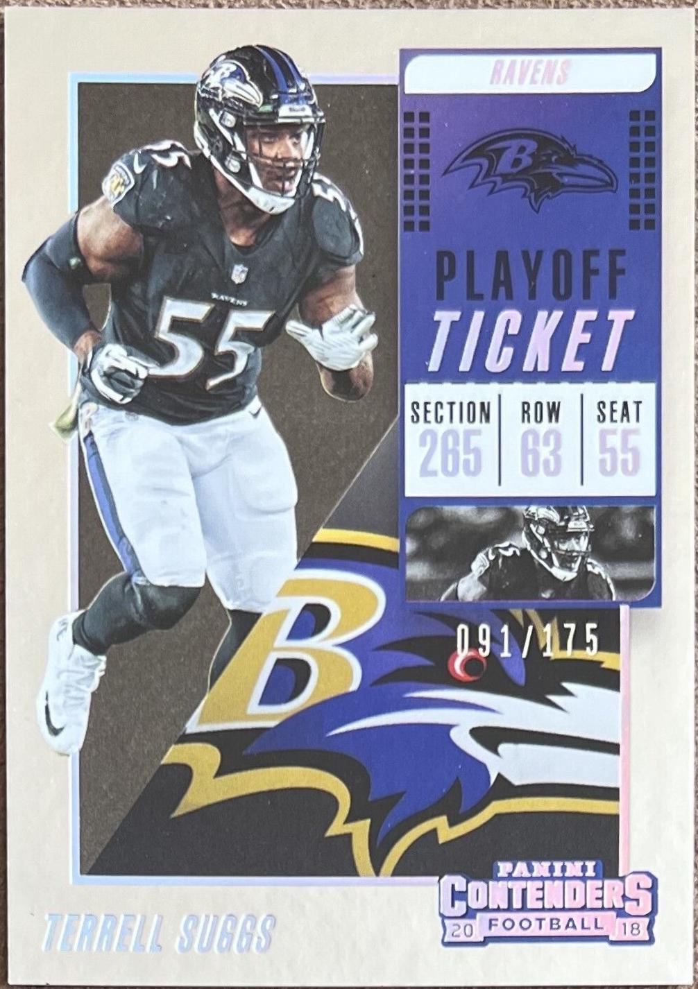 Terrell Suggs [Playoff Ticket] #92