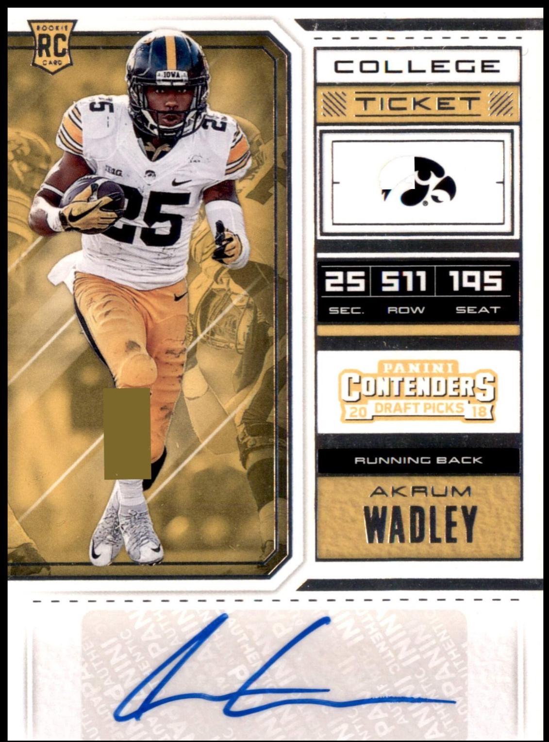 Akrum Wadley [Autograph] #144
