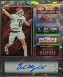 Baker Mayfield [Cracked Ice Autograph] #124