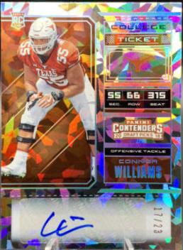 Connor Williams [Cracked Ice Autograph] #183