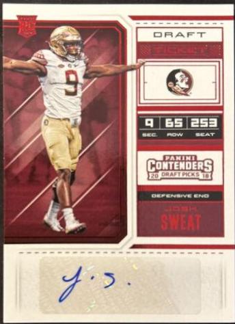 Josh Sweat [Red Foil Autograph] #214