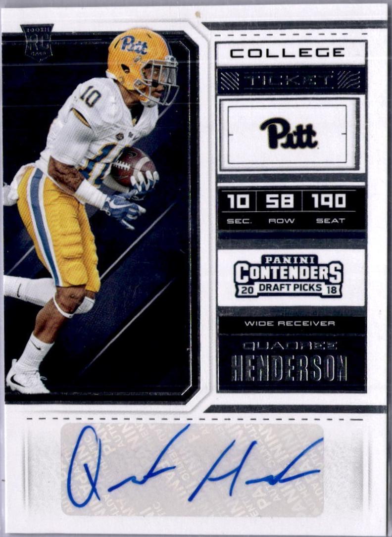 Quadree Henderson [Blue Foil Autograph] #159