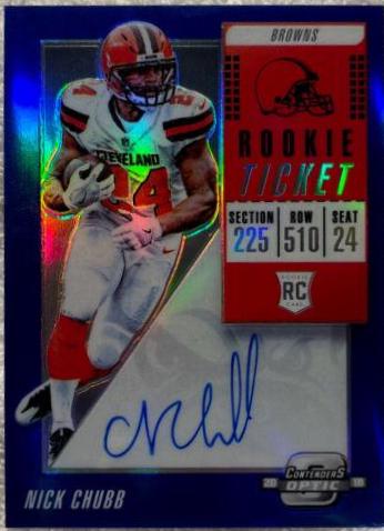 Nick Chubb [Autograph Blue] #113