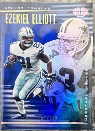 Ezekiel Elliott, Herschel Walker [Blue] #82