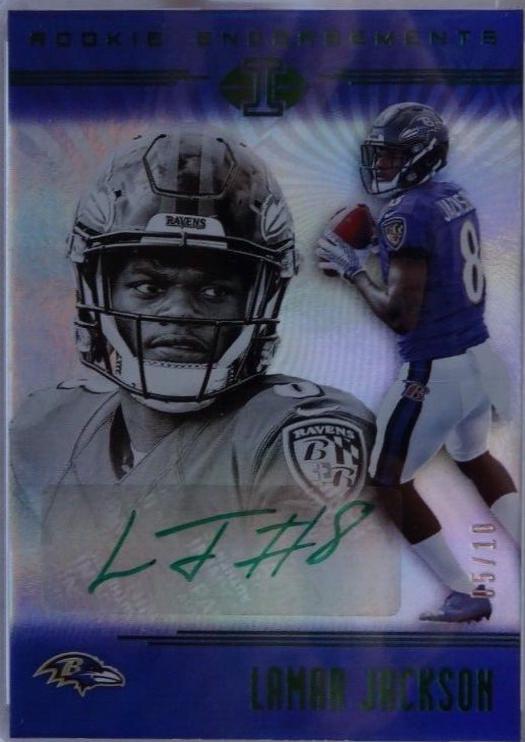 Lamar Jackson [Jersey Autograph Green] #125
