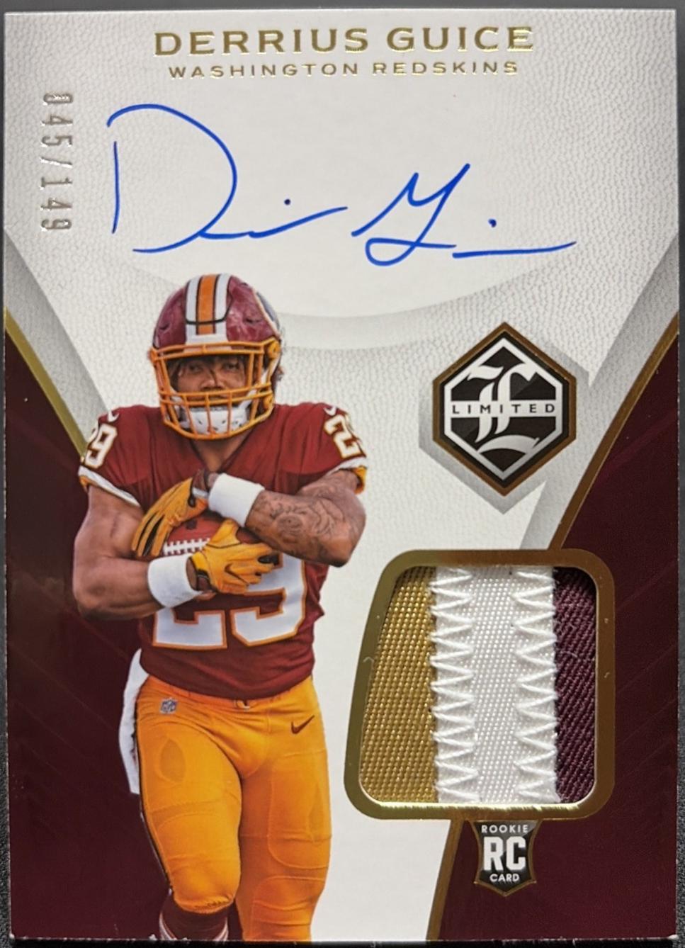 Derrius Guice [Autograph Emerald Spotlight] #131