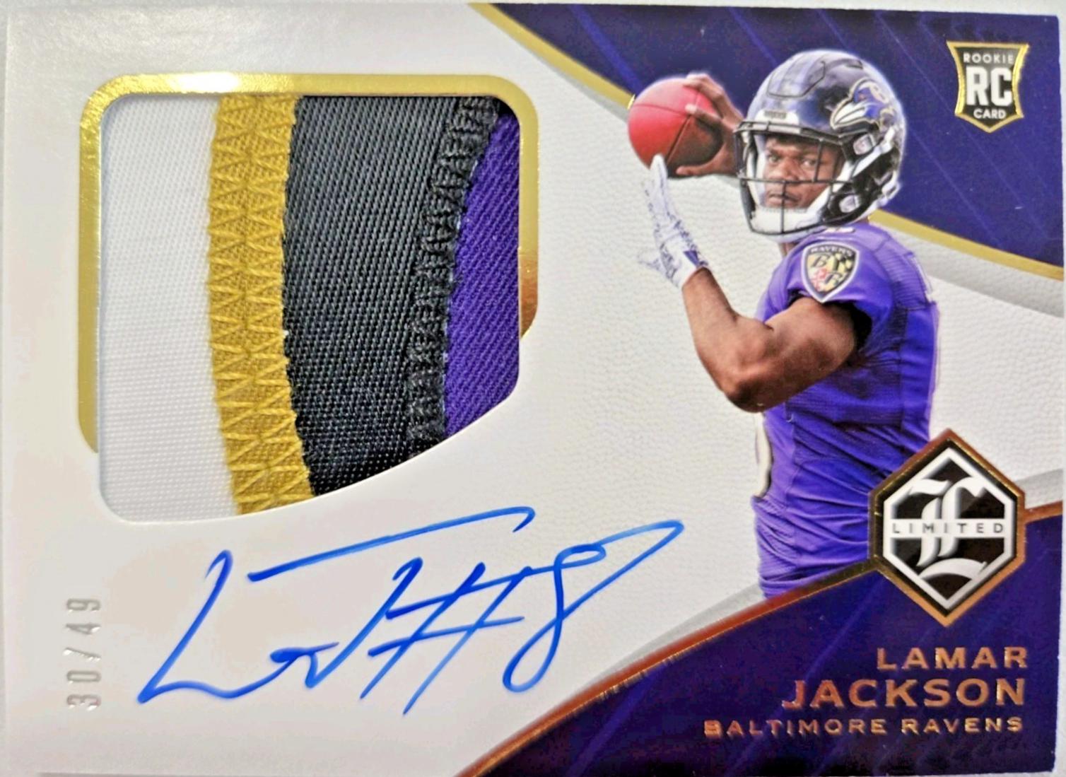 Lamar Jackson [Autograph Emerald Spotlight] #170
