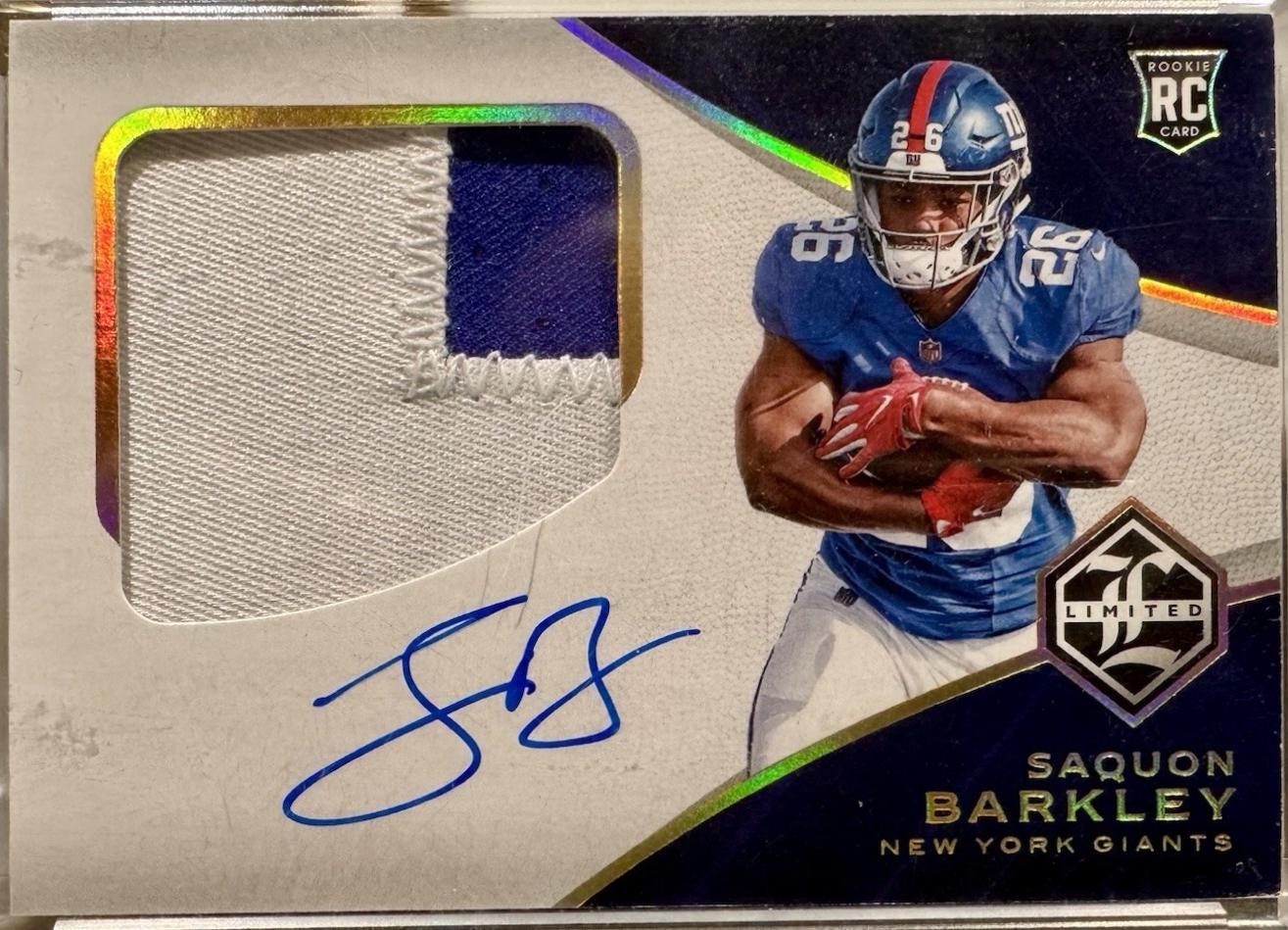 Saquon Barkley [Autograph Emerald Spotlight] #143