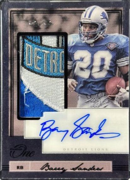 Barry Sanders [Patch Autograph Black] #130