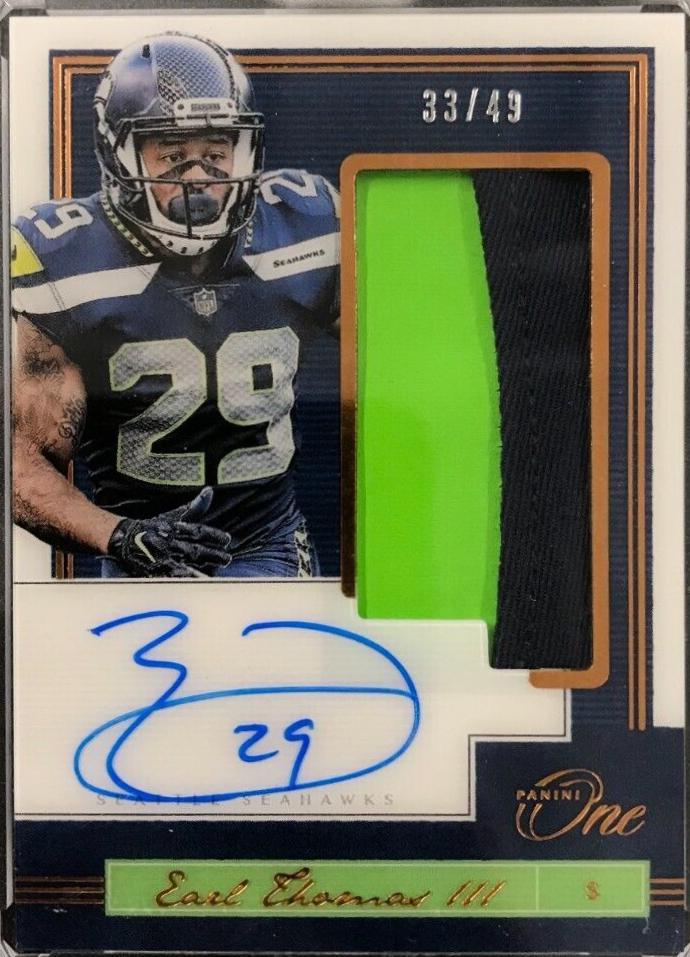 Earl Thomas III [Patch Autograph Bronze] #137