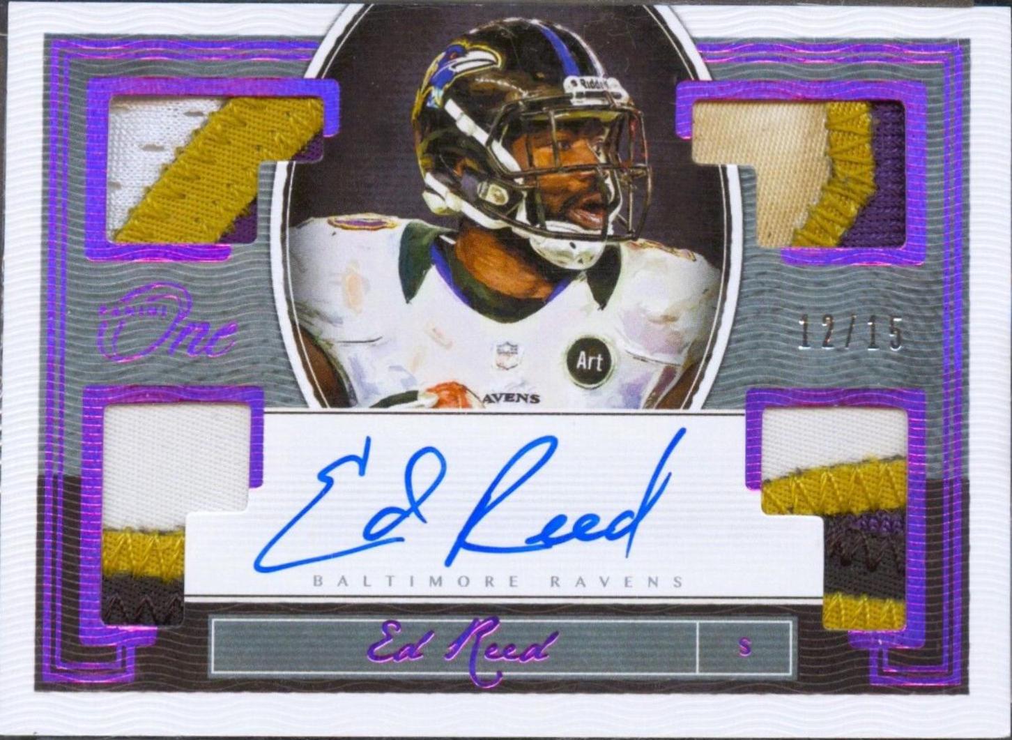 Ed Reed [Quad Patch Autograph Red] #119
