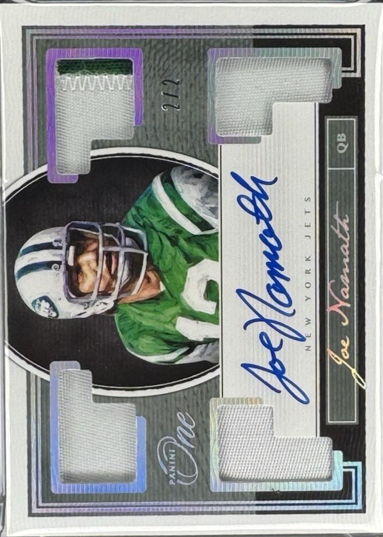 Joe Namath [Quad Patch Autograph Platinum] #104