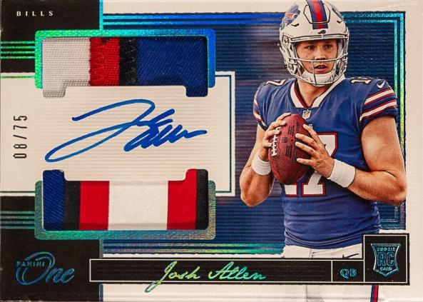 Josh Allen [Dual Patch Autograph Blue] #51
