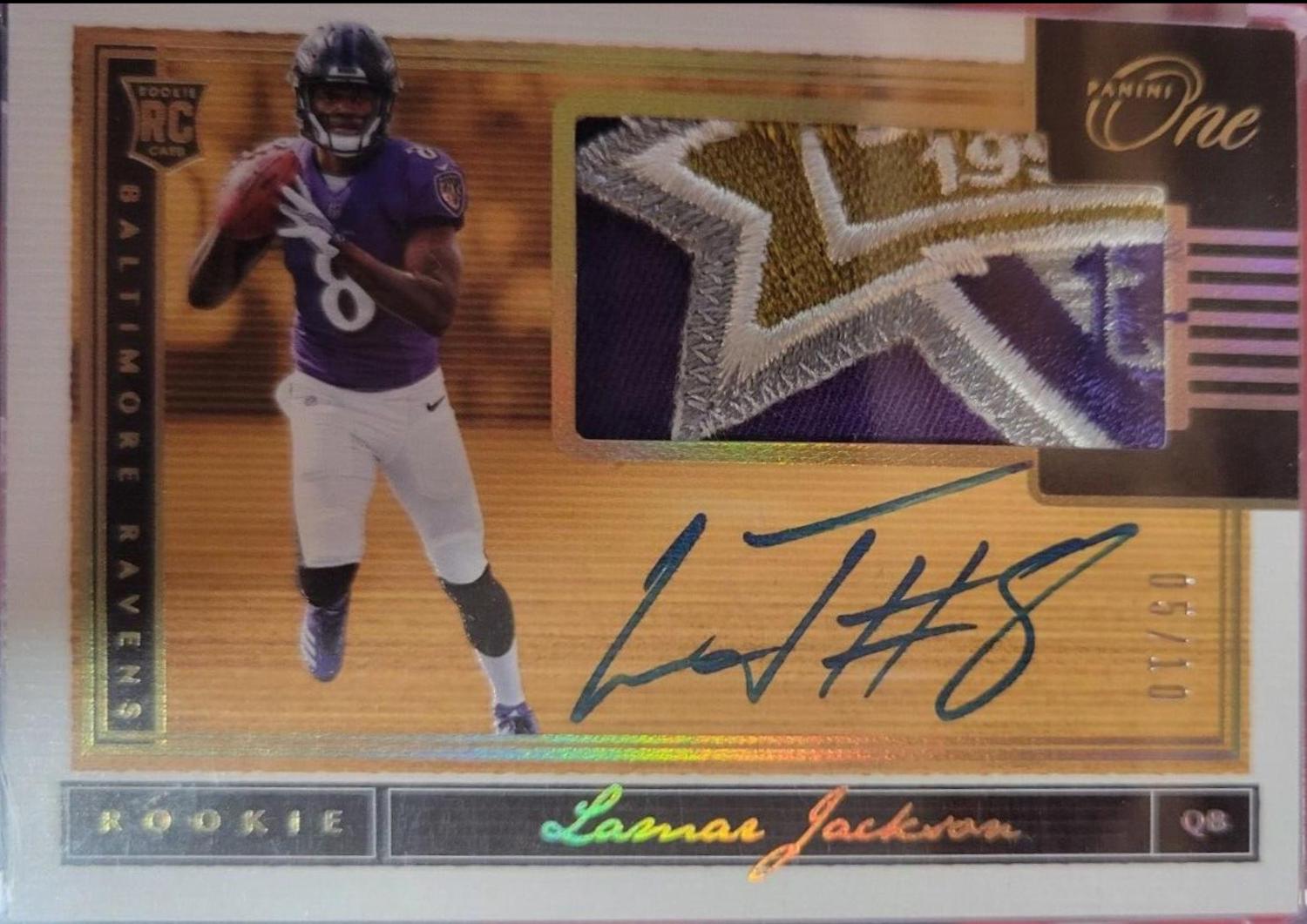 Lamar Jackson [Patch Autograph Gold] #16