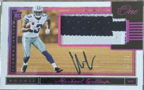 Michael Gallup [Patch Autograph Red] #22