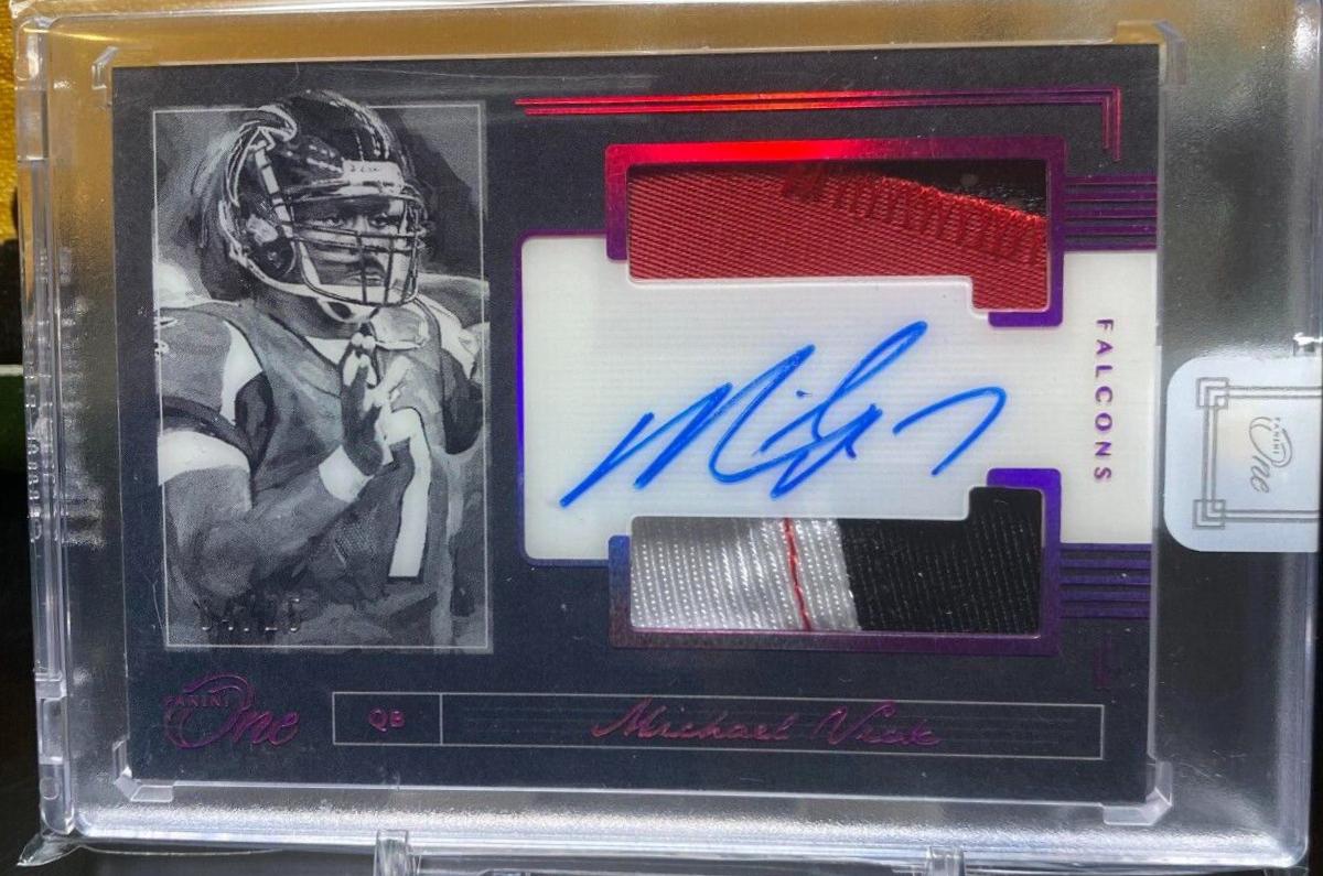 Michael Vick [Dual Patch Autograph Red] #163