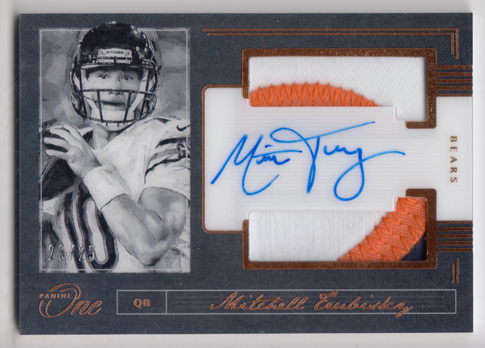Mitchell Trubisky [Dual Patch Autograph Bronze] #169