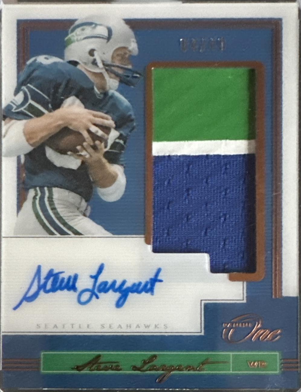 Steve Largent [Patch Autograph Bronze] #135