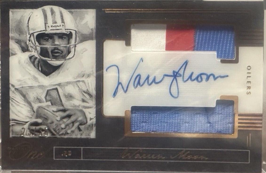 Warren Moon [Dual Patch Autograph Bronze] #156