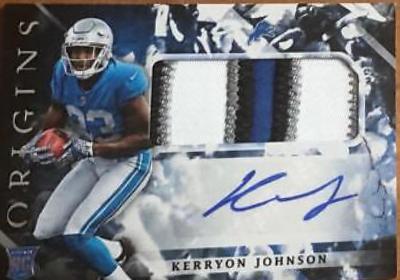 Kerryon Johnson [Jumbo Patch Autograph] #122