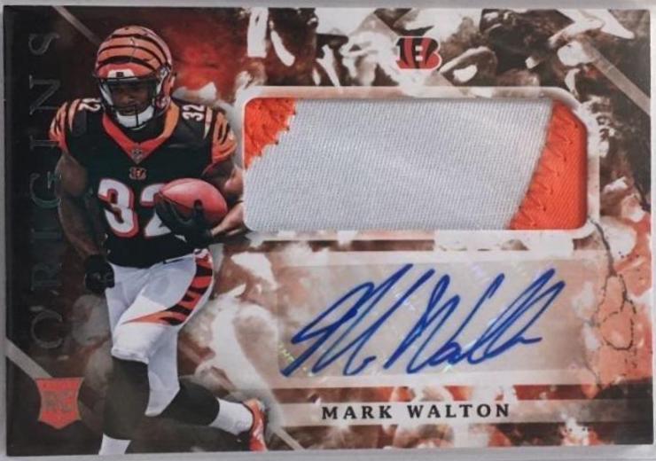 Mark Walton [Jumbo Patch Autograph] #124