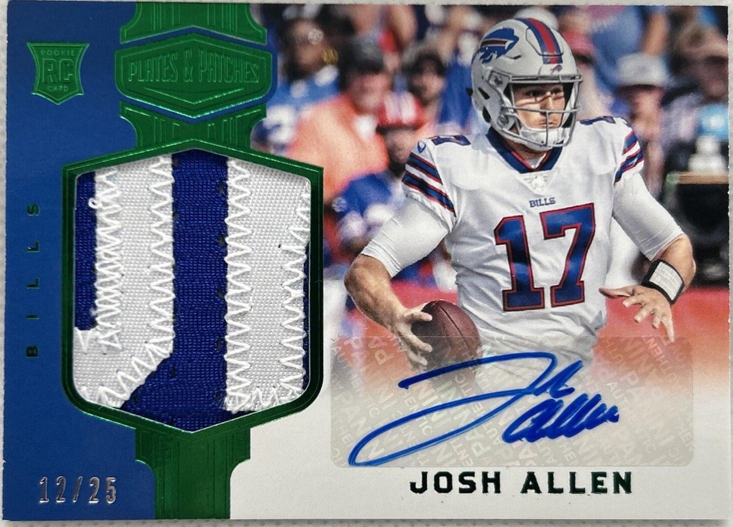 Josh Allen [Green Rookie Patch Autograph] #233