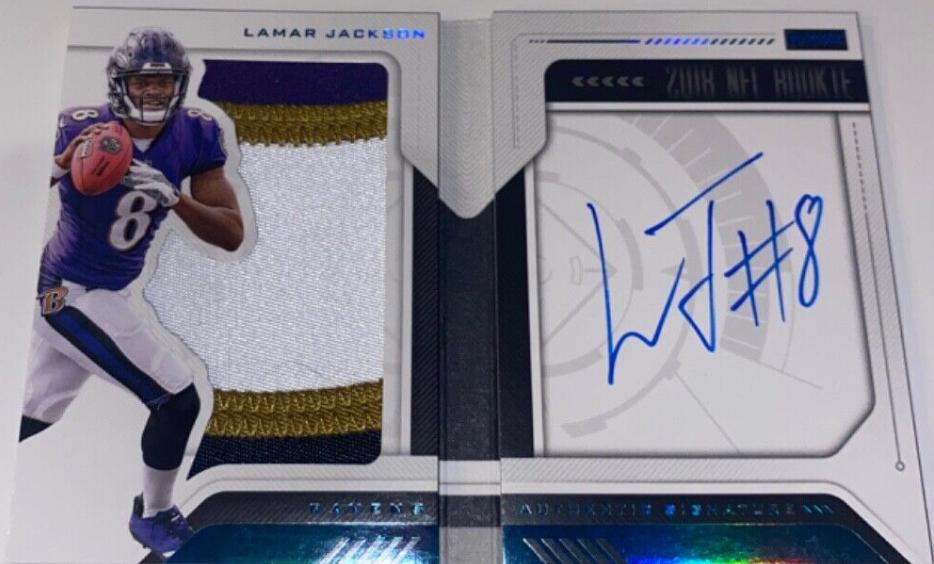 Lamar Jackson [Jersey Autograph Platinum] #240